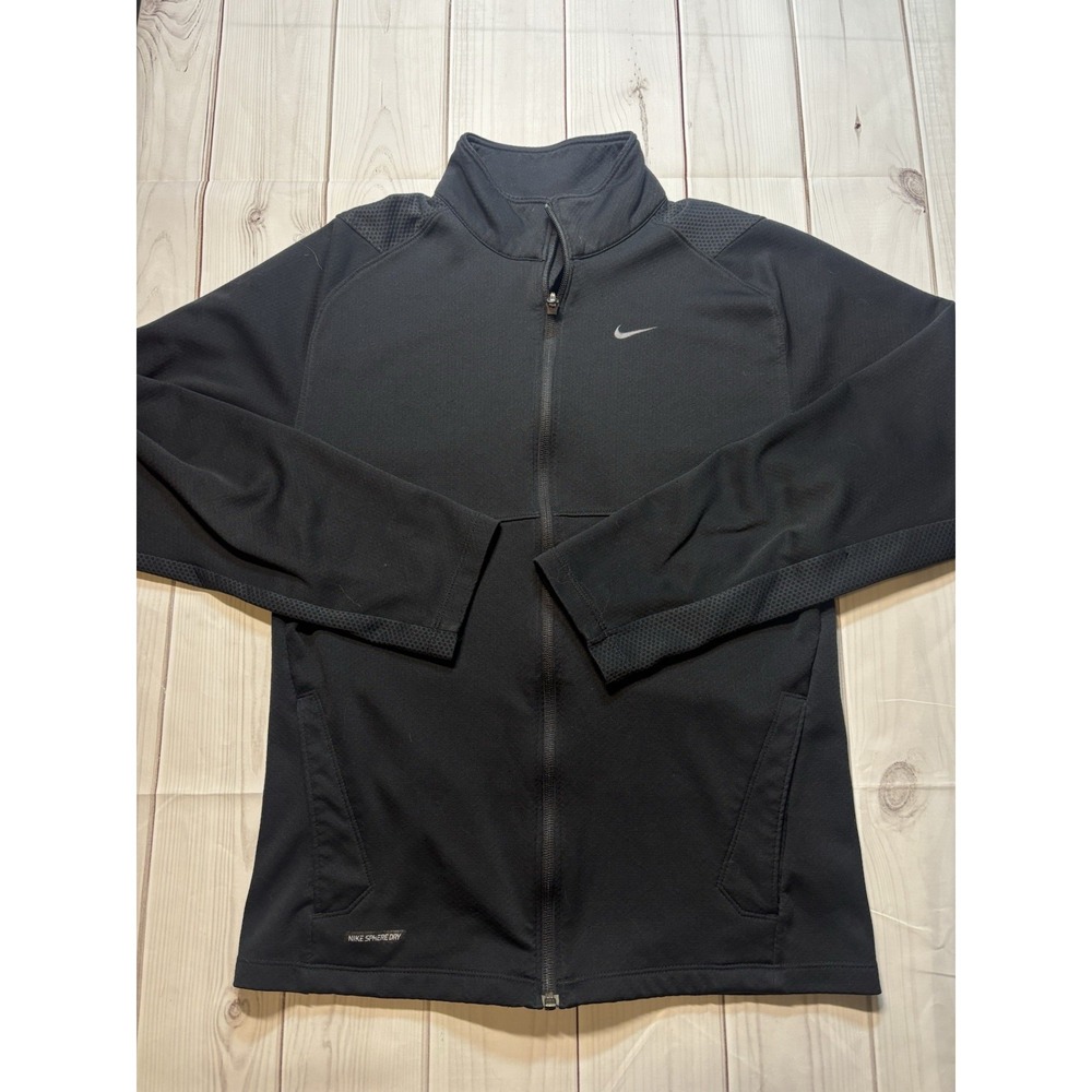 Women's Nike Dri Fit Full Zip Black Jacket Sphere Dry Size Small